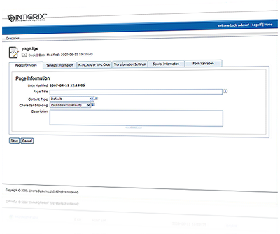 Intigrix™ Content Management System (CMS) Editor